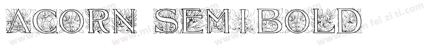 Acorn SemiBold字体转换